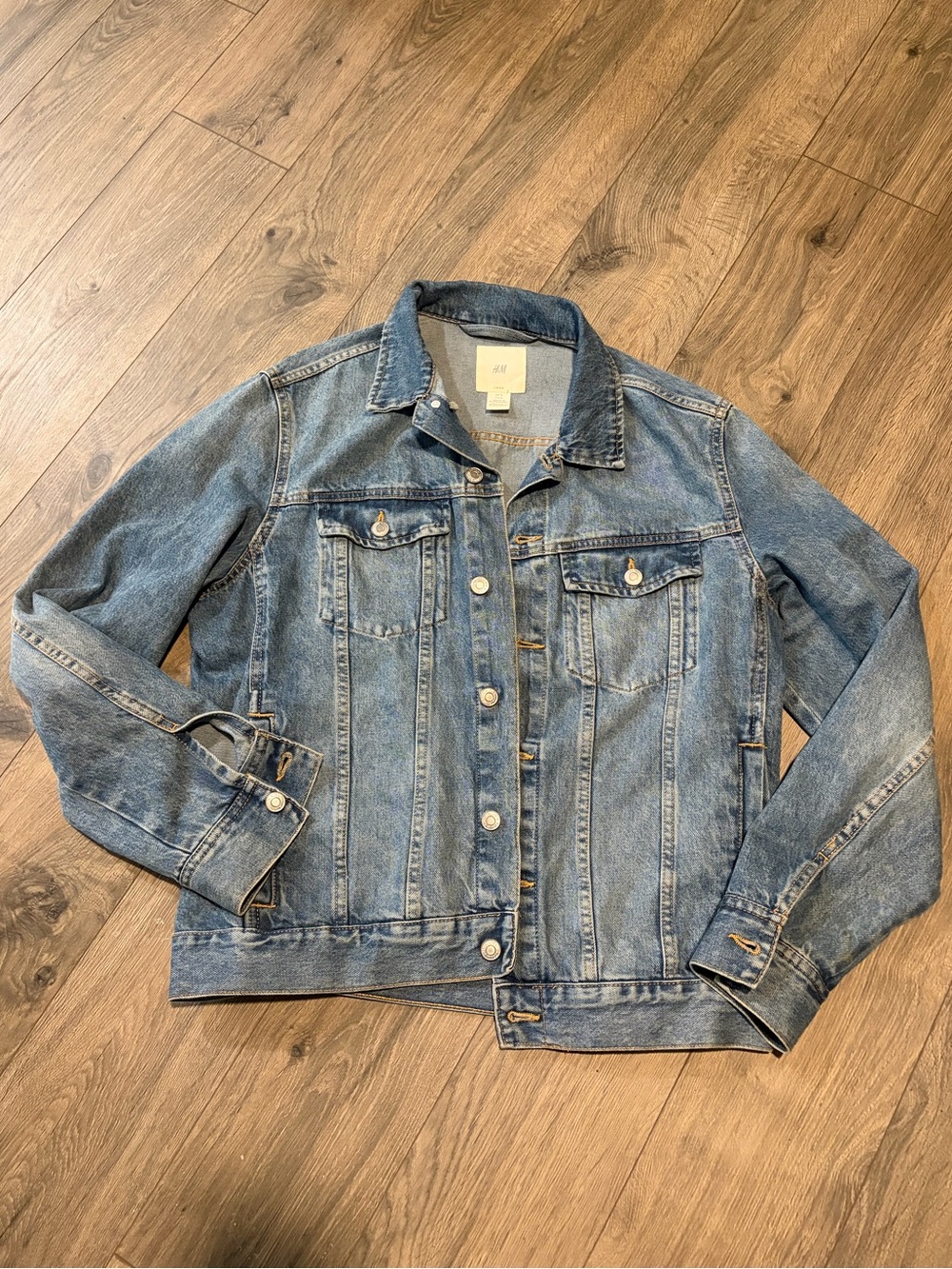 H&M Classic Blue Denim Jean Jacket - Mens